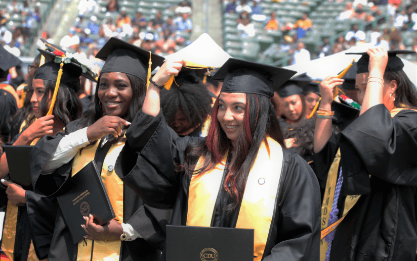 CDU School of Nursing students flips tassel during the 2022 Commencement Ceremony.