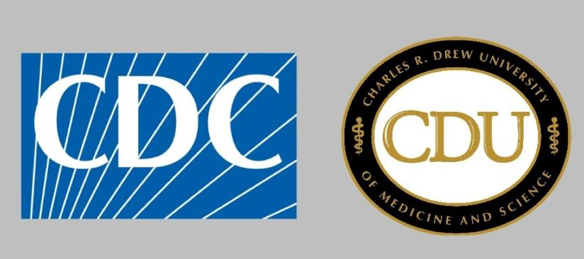 CDC and Charles R. Drew University of Medicine and Science logos next to each other.