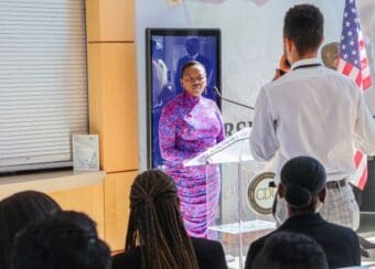 Her Excellency Rachel Ruto, the First Lady of the Republic of Kenya, paid a visit to the CDU campus as part of the university’s Diplomats on Global Health Disparities series, organized by CDU’s Office of International Affairs. 