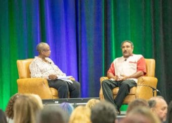 Assistant Professor Cynthia Davis Speaks at Mobile Healthcare Conference. Photo courtesy Mobile Healthcare Association.