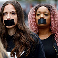 Women with tape