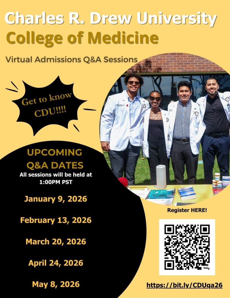 CDU medical students in white coats