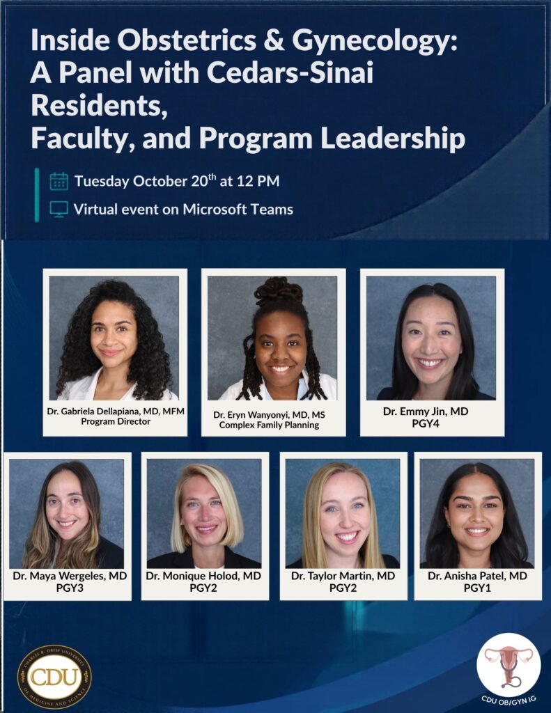 Inside Obstetrics and Gynecology panelists flyer